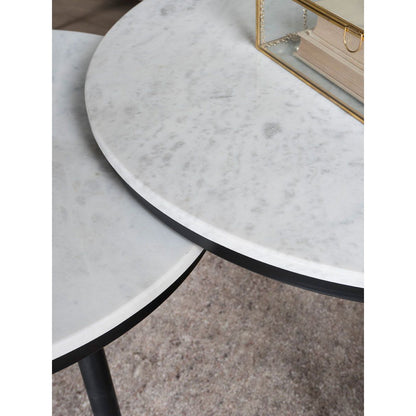 Salontafel Melle - Marmer - 55 cm |woon-meubel.nl