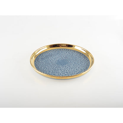 Dessertborden met Gouden Rand | Ø 20 cm |woon-meubel.nl