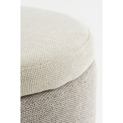 Pouf de rangement - H45 x Ø40 cm - Gris