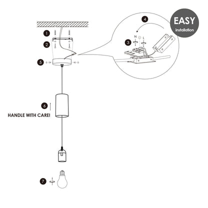 Hanglamp brons Saga - G180 - dimbaar E27 rook |woon-meubel.nl