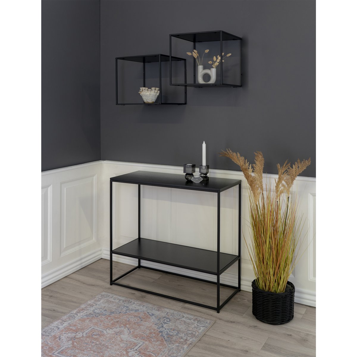 Vita Wandplank Zwart – Compact & Modern Design | woon-meubel.nl