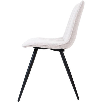 Eetkamerstoel Joppe bouclé Ivory |woon-meubel.nl