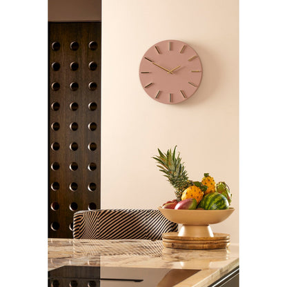 Brixen Wandklok - Ø36 cm - Roze |woon-meubel.nl