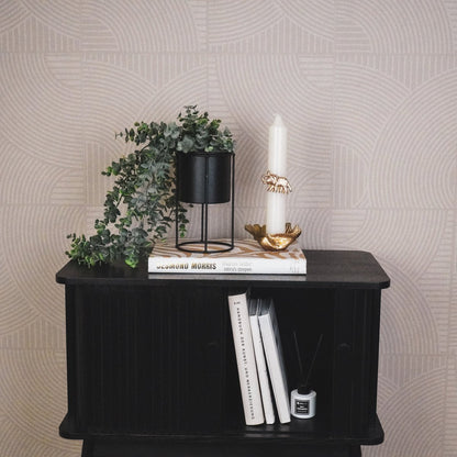 Metalen Plantenstandaard Zwart – 11x11x19 cm – Housevitamin – Staande Plantenpot voor Binnen