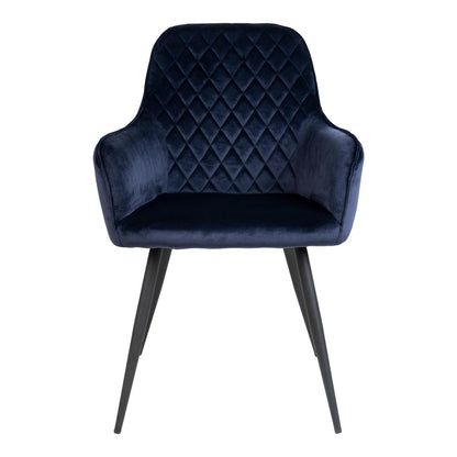 Harbo Dining Chair - Blue Velvet - Set of 2