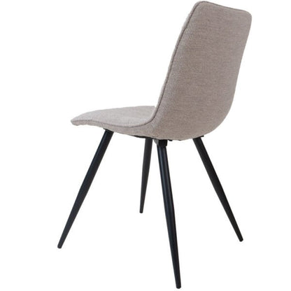 Eetkamerstoel Joppe Bouclé Natural |woon-meubel.nl
