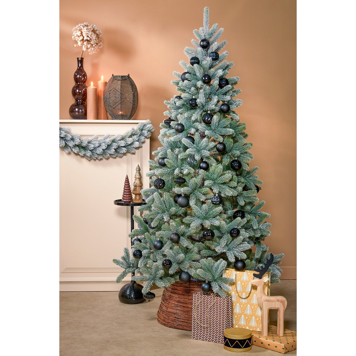 Nagoya Kunstkerstboom - H120 x Ø79 cm - Groen Frosted