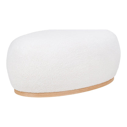 Pouf Manhattan - Pouf, bouclé, blanc, 54,5x88,5x36 cm, HN1235