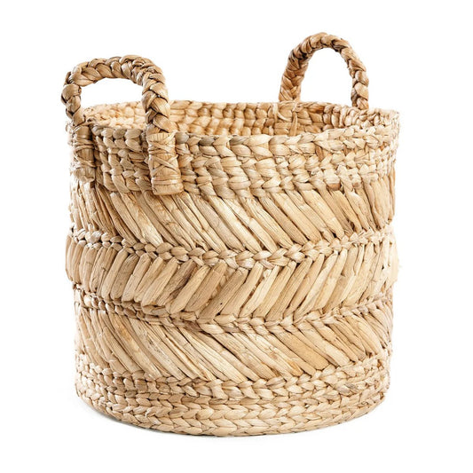 Zigzag Mand van Bananenblad – Natuurlijke Opberger