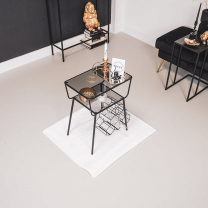 Side table / Bedside table - Black - 50x35x60cm