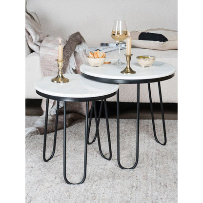 Salontafel Milan - Marmer - 49 cm |woon-meubel.nl