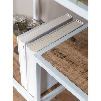Vakkenkast Huub Wit Roomdivider Handgemaakt |woon-meubel.nl