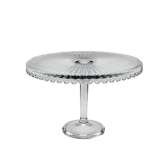Glazen taartplateau op voet 32 cm |woon-meubel.nl
