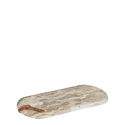 Planche à découper Finnos - L40 x l20 x H2 cm - Marbre - Beige