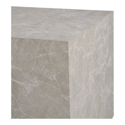 Praagse salontafelset van 2 - Beige, marmerlook, MDF |woon-meubel.nl