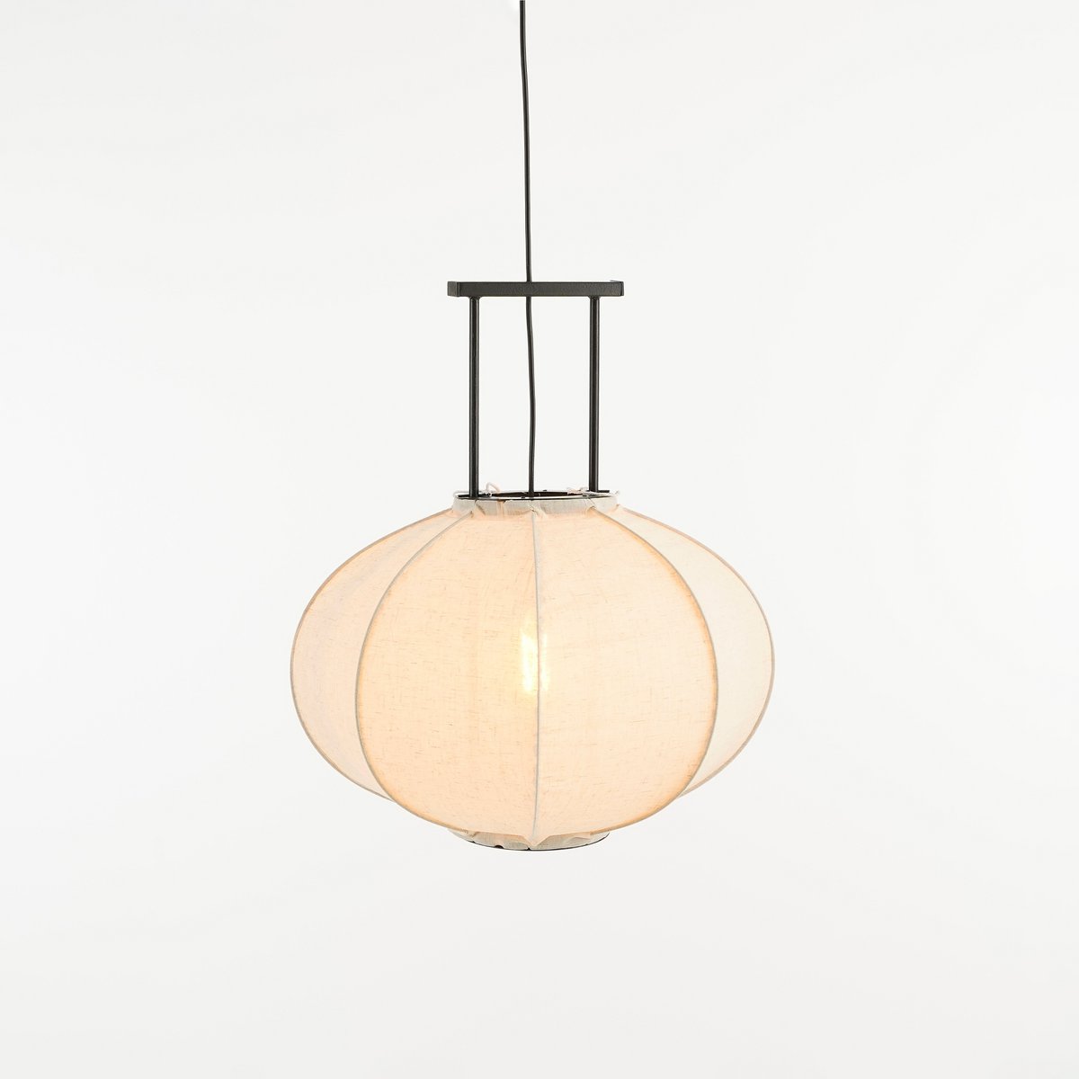 Pego Hanglamp - H55 x Ø50 cm - Linnen - Off White