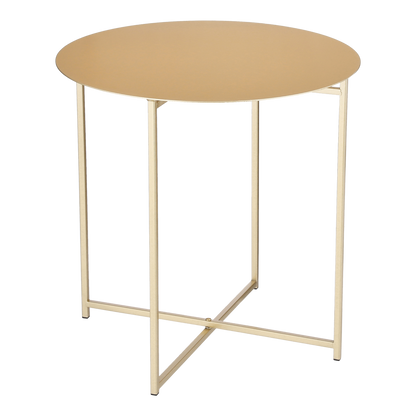 Mikki Side table - H45 x Ø45 cm - Metal - Gold