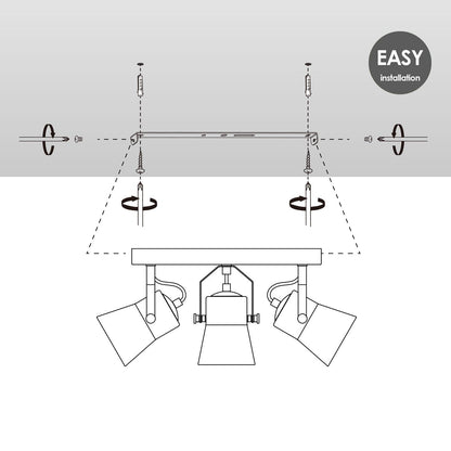 LED Opbouwspot Edge 3 - Rond - dimbare - zwart|woon-meubel.nl