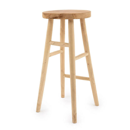 Elegante Barkruk - handgemaakt massief hout |stijlvol en tijdloos |woon-meubel.nl
