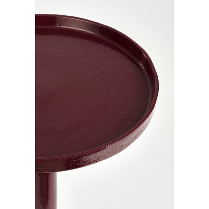 Duco Bijzettafel - H58xØ25 cm - FSC 100% - Donkerpaars |woon-meubel.nl