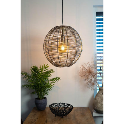 Hanglamp NATHAN antiek brons Ø45x45cm |woon-meubel.nl