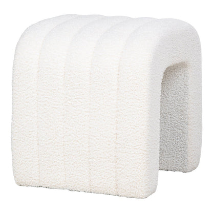 Colma Pouf - Pouf, bouclé, blanc