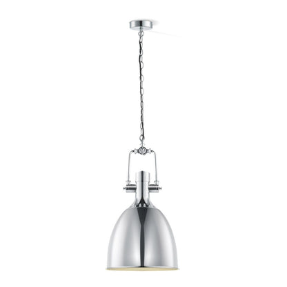 Hanging lamp Dive - chrome - 28.5x29x140cm