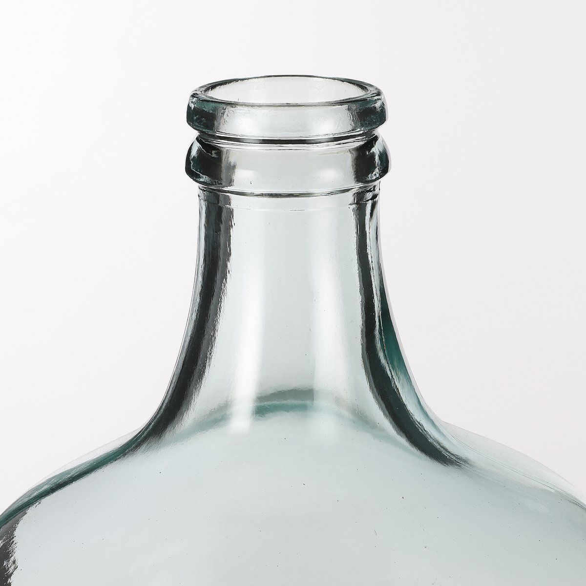 Diego Fles Vaas - H30 x Ø18 cm - Gerecycled Glas - Transparant