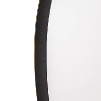 Spiegel - Ronde Wandspiegel - Metaal - Zwart - Ø80cm|woon-meubel.nl