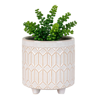 Flowerpot - Stoneware, White