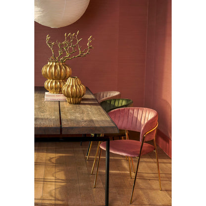 Moony Dining Chair - Velvet - Pink