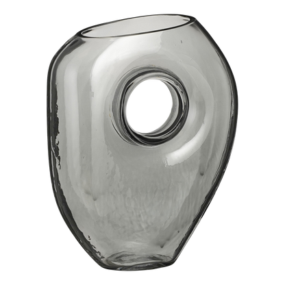Jay Vaas - L18 x B8 x H23 cm - Glas - Grijs