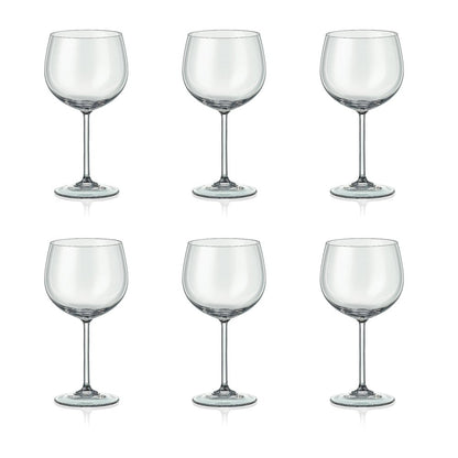 Aulica Wijnglazen Pioen 350ml – Set van 6 Luxe Glazen |woon-meubel.nl
