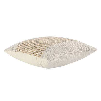 Sierkussen 40x40 cm Set van 2 – Handgemaakt van Katoen & Jute – Natuurlijke Look