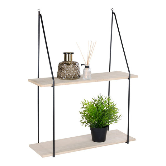Wandplank met Twee Natuurlijke Houten Planken | House Nordic | woon-meubel.nl