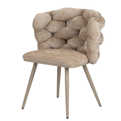 Eetkamerstoelen - Rock stoel crème (set van 2) |woon-meubel.nl