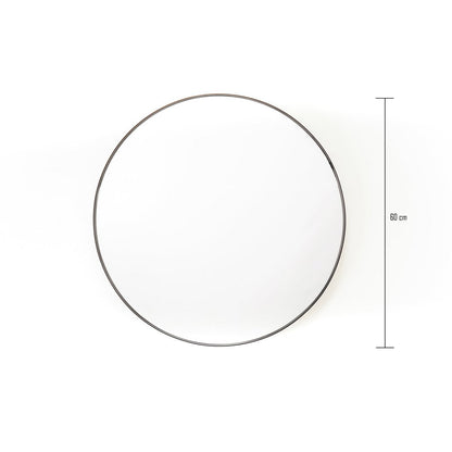 Mirror - Round Wall Mirror - Metal - Black - Ø60cm