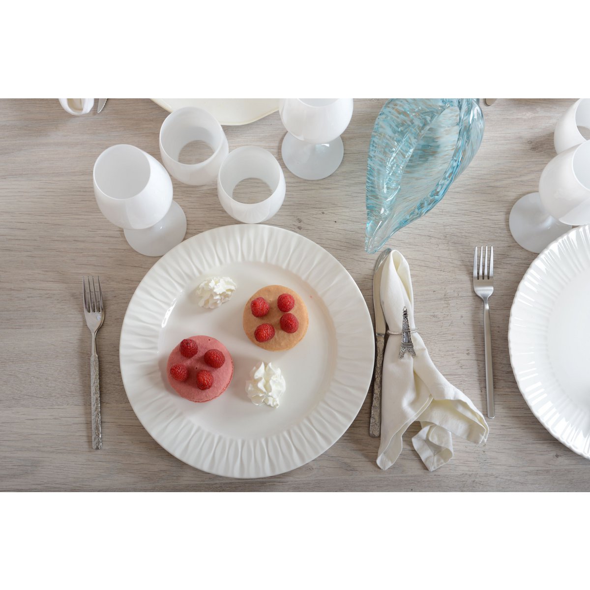 Lilia Wit presentatiebord Ø30,4 cm – Aulica porselein