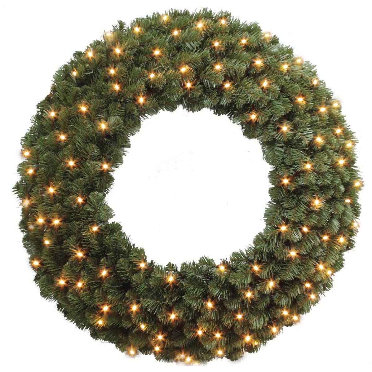 Diamond Kerstkrans met LED Verlichting - Ø60 cm - Groen