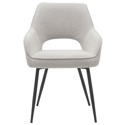 Eetkamerstoel Gina – Bouclé – Naturel |woon-meubel.nl