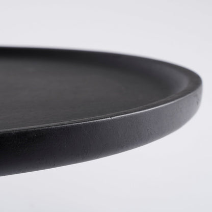 Présentoir à gâteaux Tallo - H10 x Ø30 cm - Bois de manguier 100% FSC - Noir