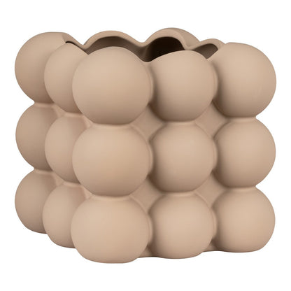 Flowerpot - Flowerpot in ceramic, brown