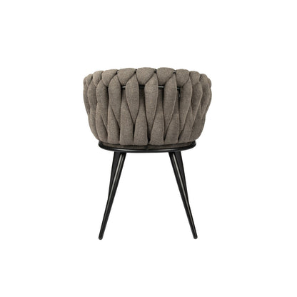 Wave stoel taupe - Set van 2 |woon-meubel.nl