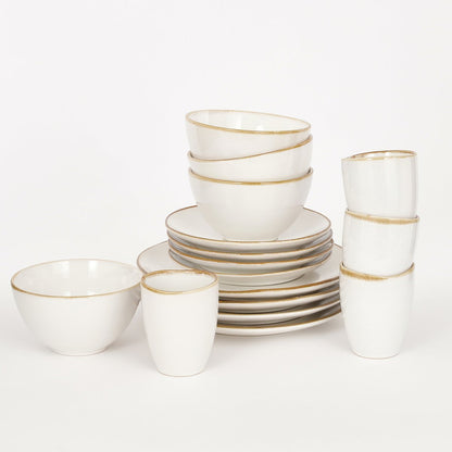 Tabo Dinnerware Set 4 Persons - White