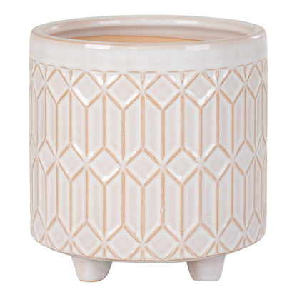Flowerpot - Stoneware, White