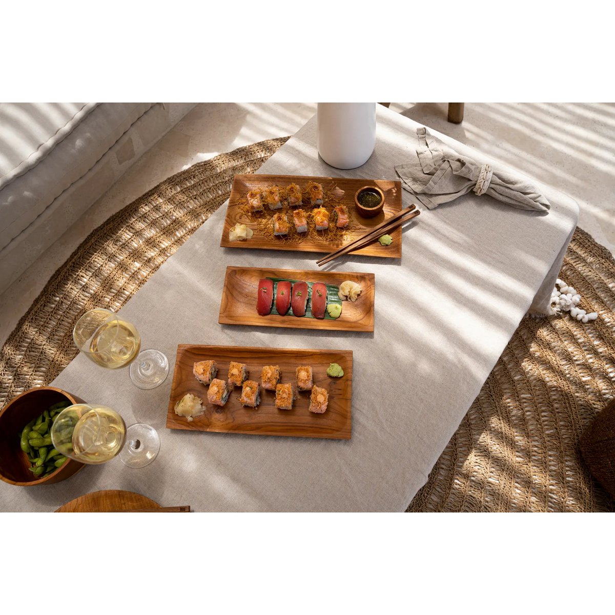 The Teak Root Sushi Plate - S