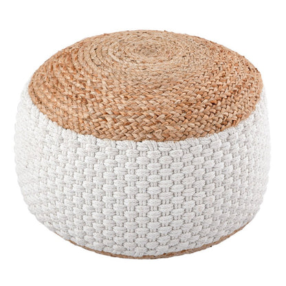 Poef Handgemaakt Jute | woon-meubel.nl