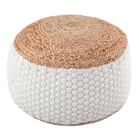 Poef Handgemaakt Jute | woon-meubel.nl