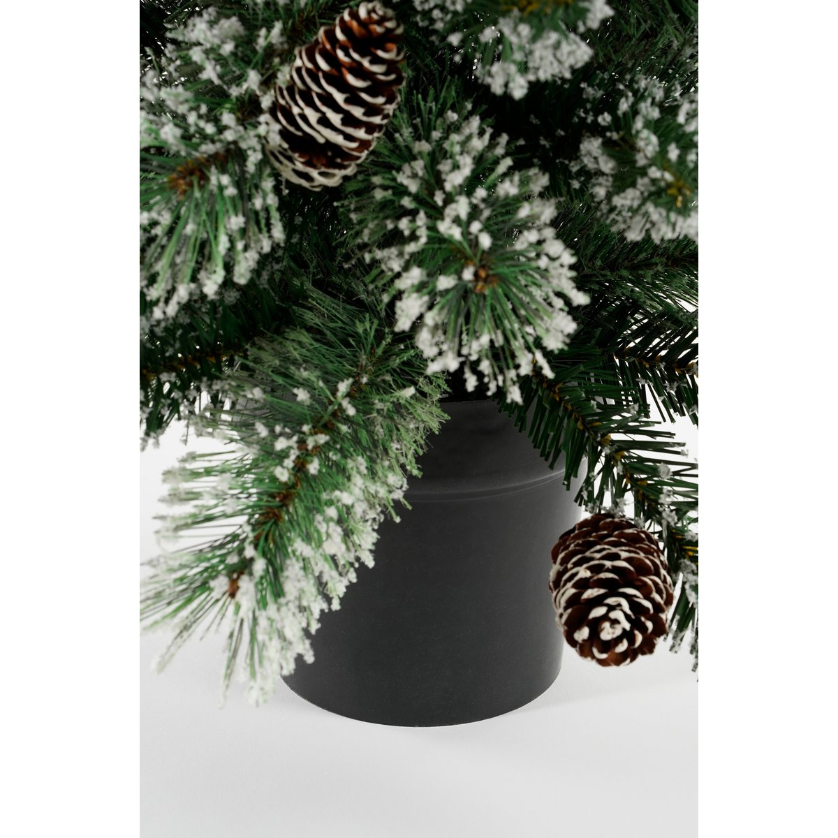 Vandans Kunstkerstboom in Pot - H90 x Ø48 cm - Groen Frosted