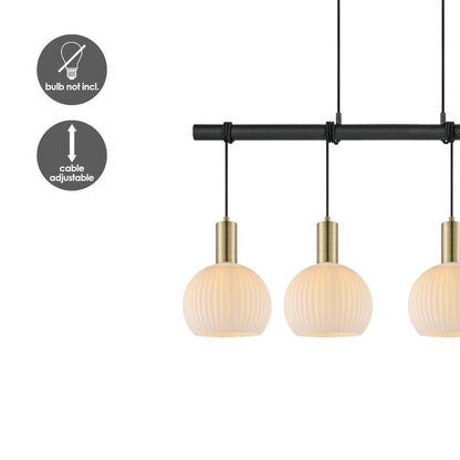 Hanging lamp Credo - Brass - 101x20x195cm